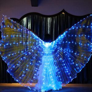 9811 Led Isis Wings Light Up Wings Glow Light Up Belly Dance